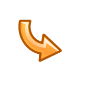 Fleche jaune droite arrow right